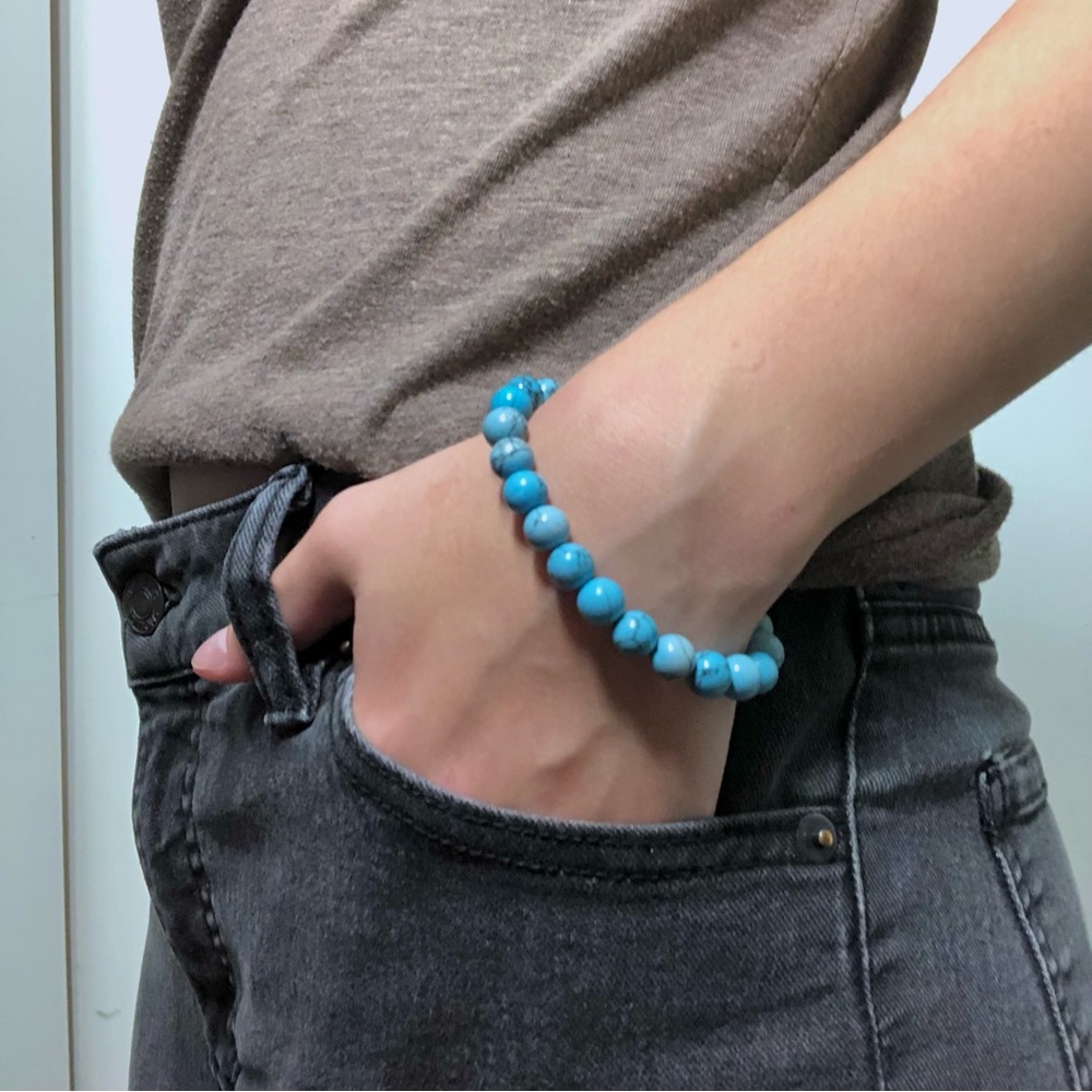 Turquoise bracelet.